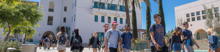 Students outside the Union.