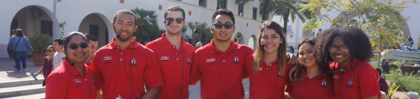 SDSU Ambassadors who give walking tours.