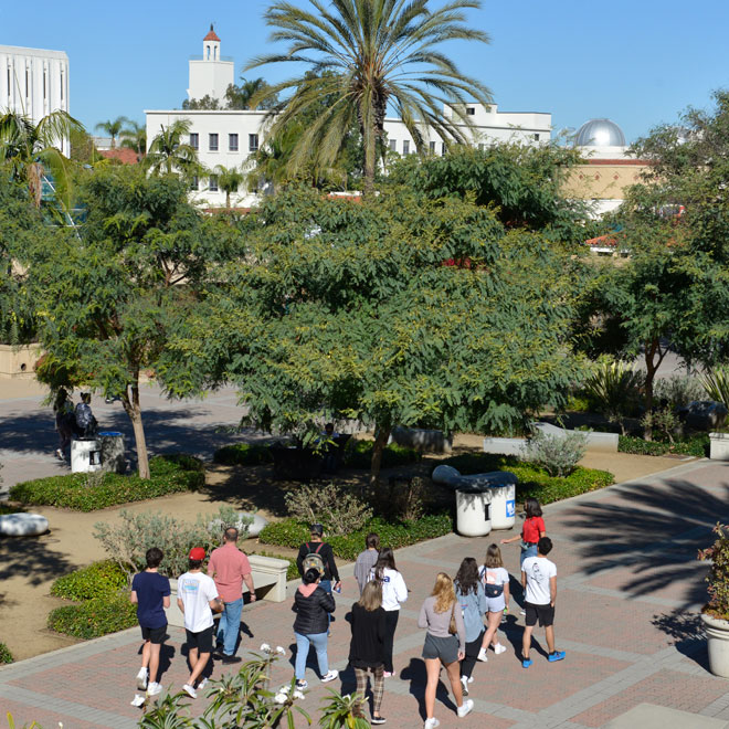 Group of students on a tour.